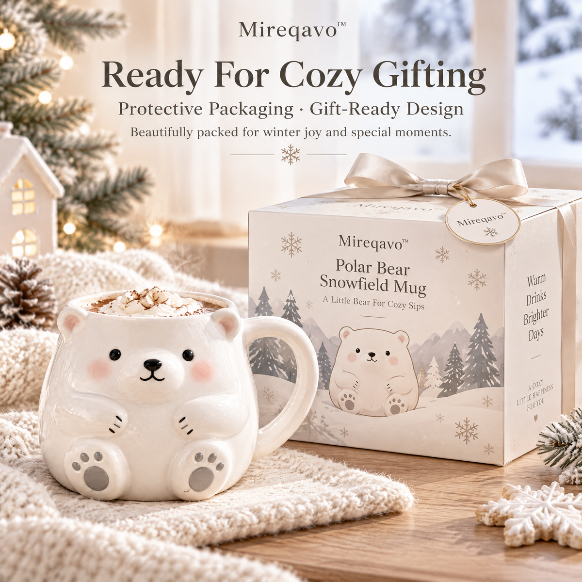 Mireqavo™ Polar Bear Snowfield Mug