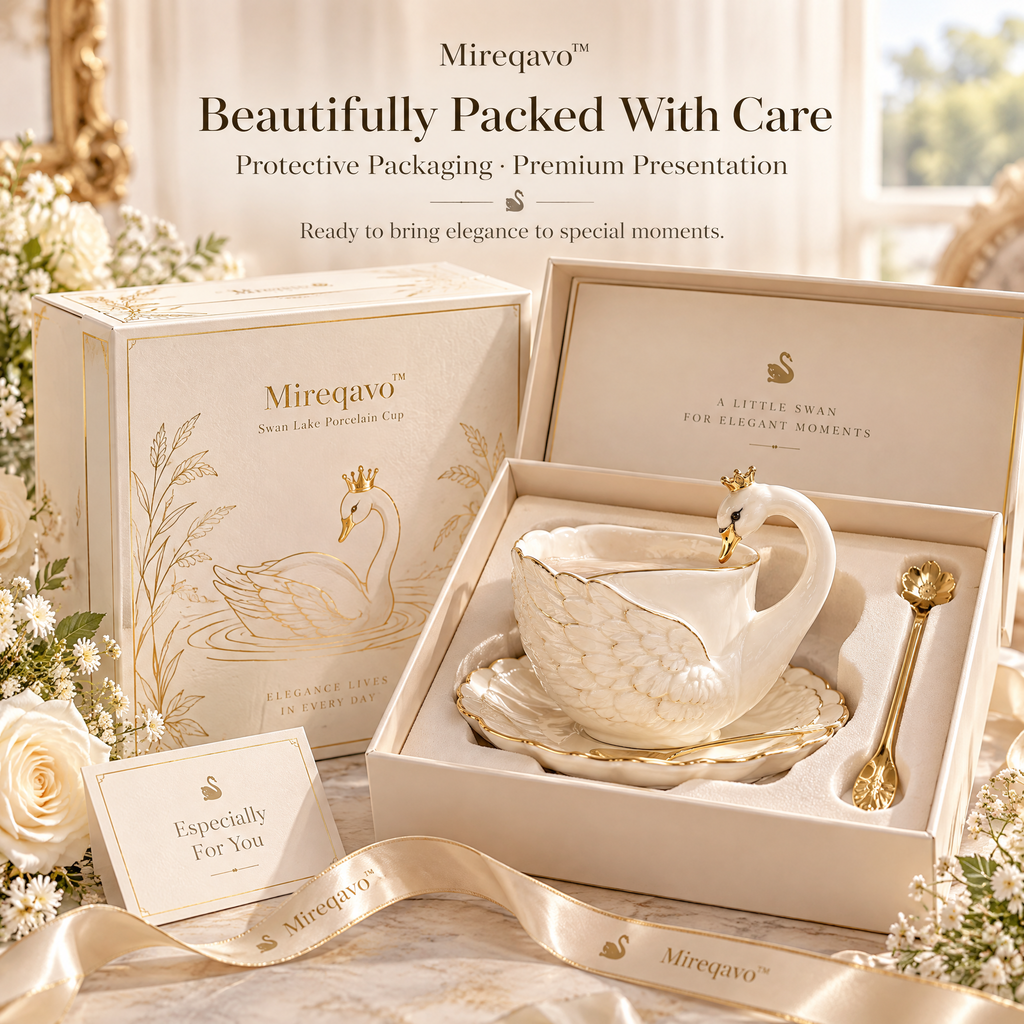 Mireqavo™ Swan Lake Porcelain Cup