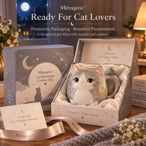 Mireqavo™ Cat Moonlight Ceramic Mug