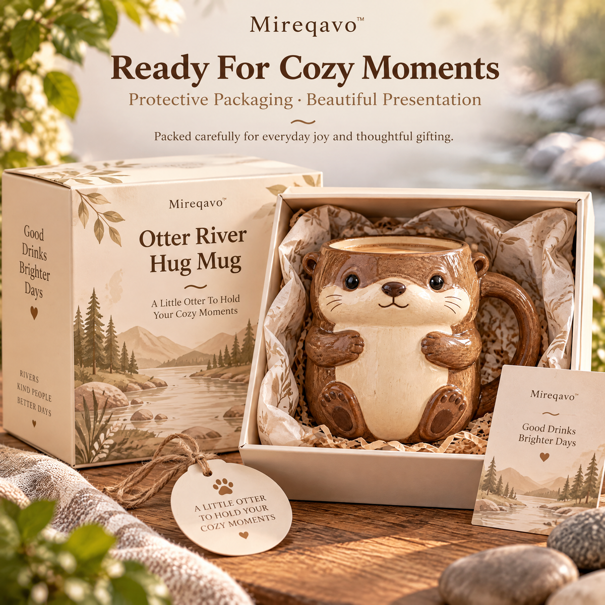 Mireqavo™ Otter River Hug Mug