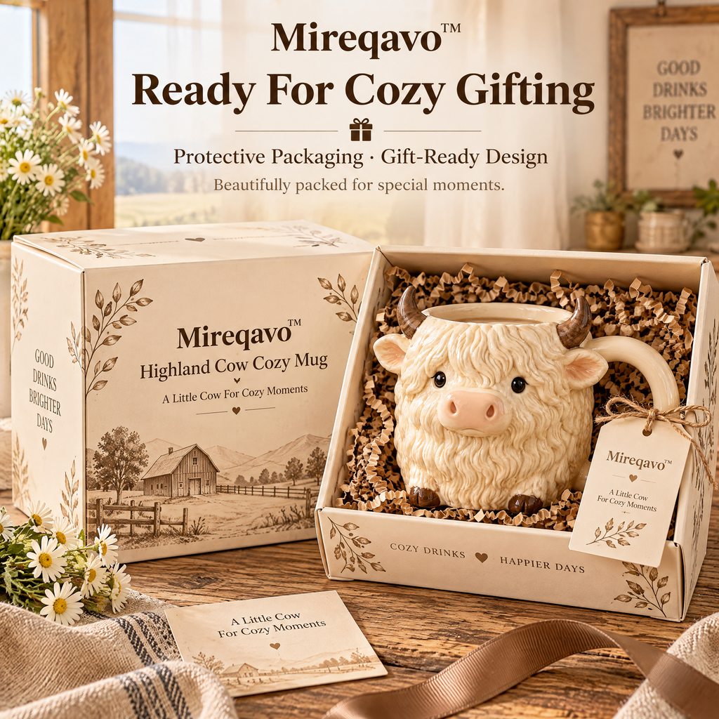 Mireqavo™ Highland Cow Cozy Mug