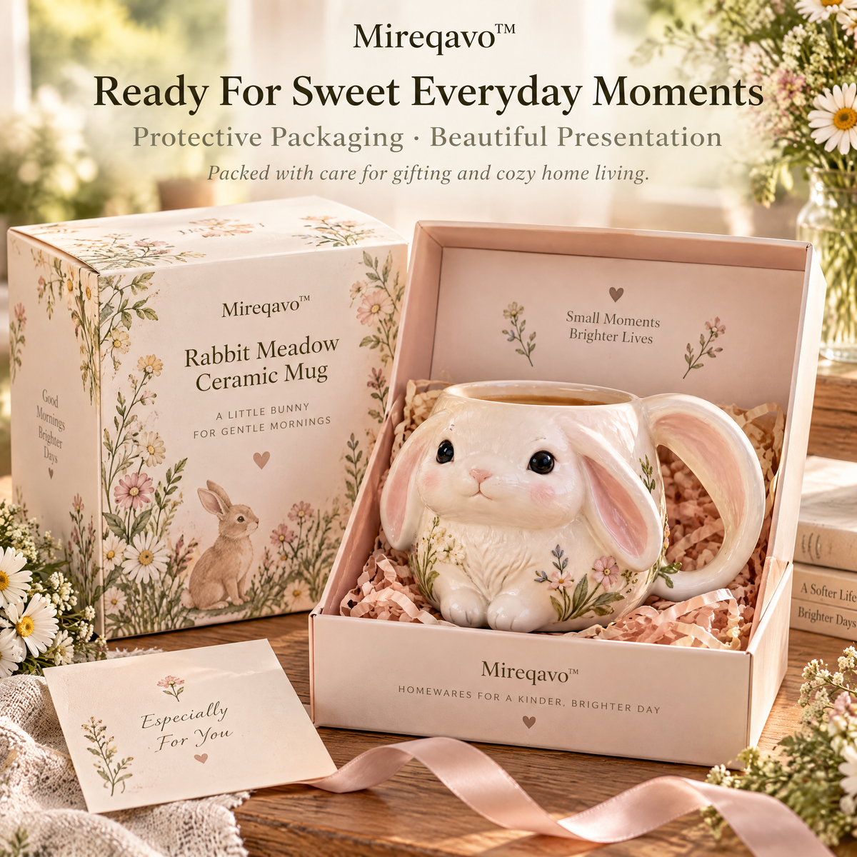 Mireqavo™ Rabbit Meadow Ceramic Mug