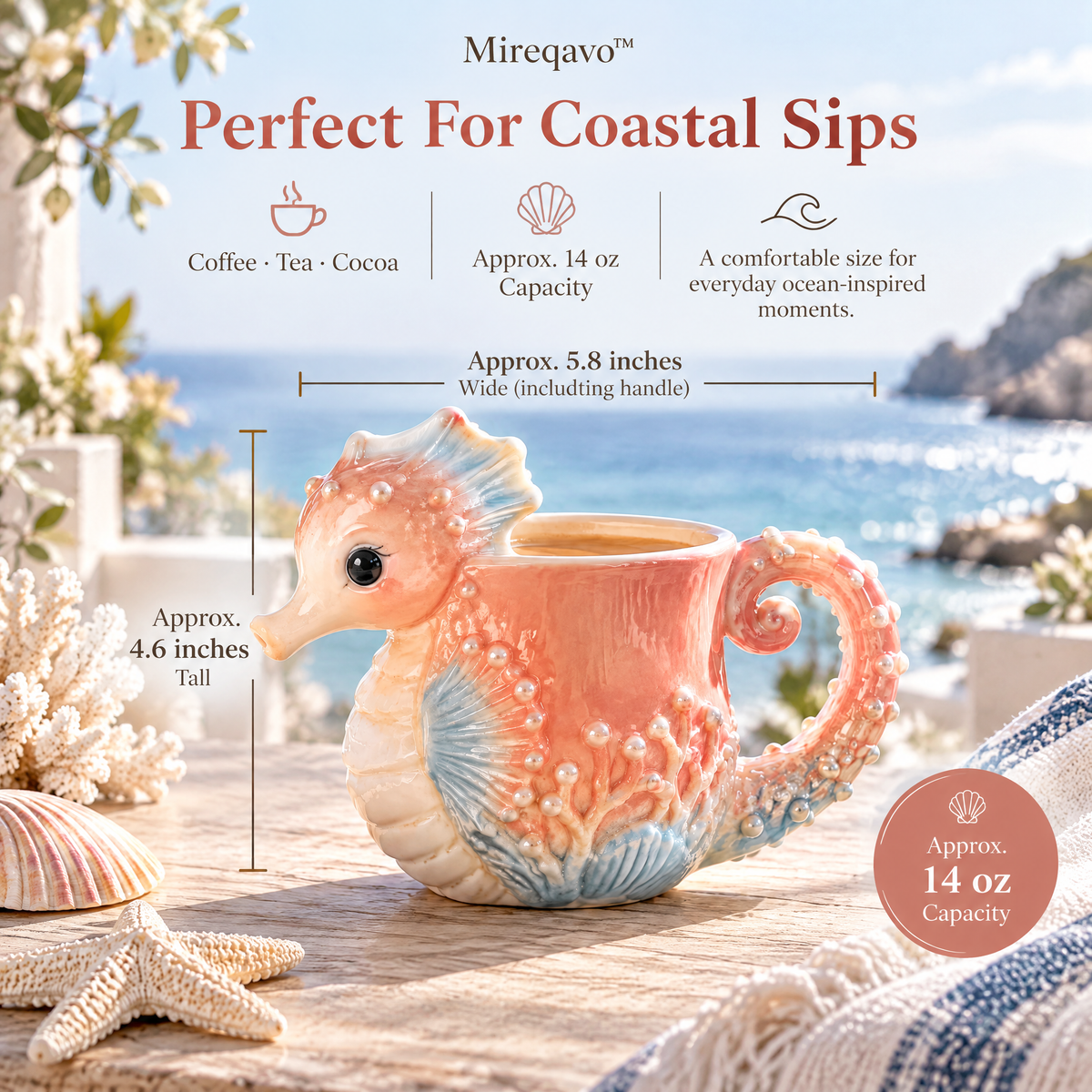Mireqavo™ Seahorse Coral Cup