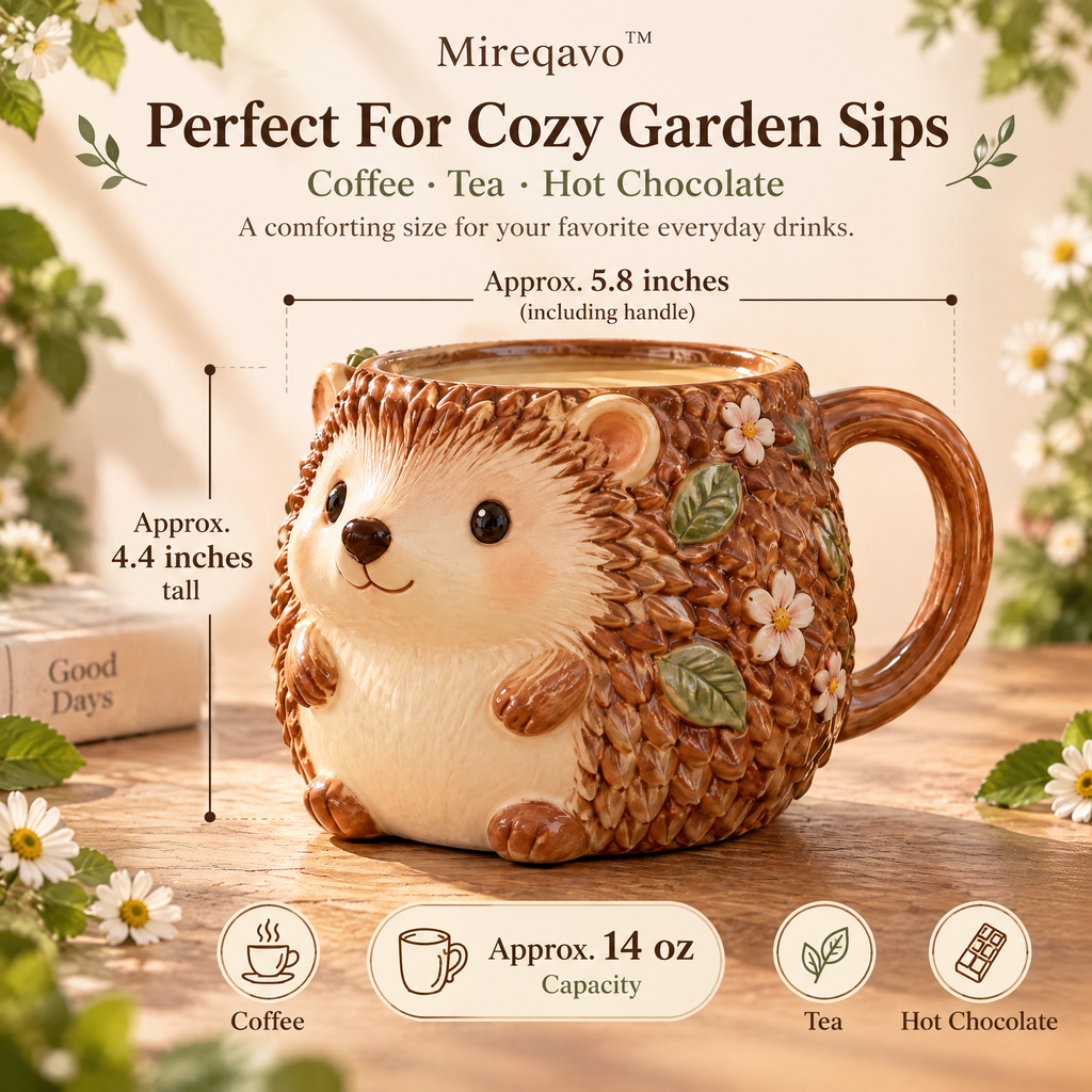 Mireqavo™ Hedgehog Garden Mug