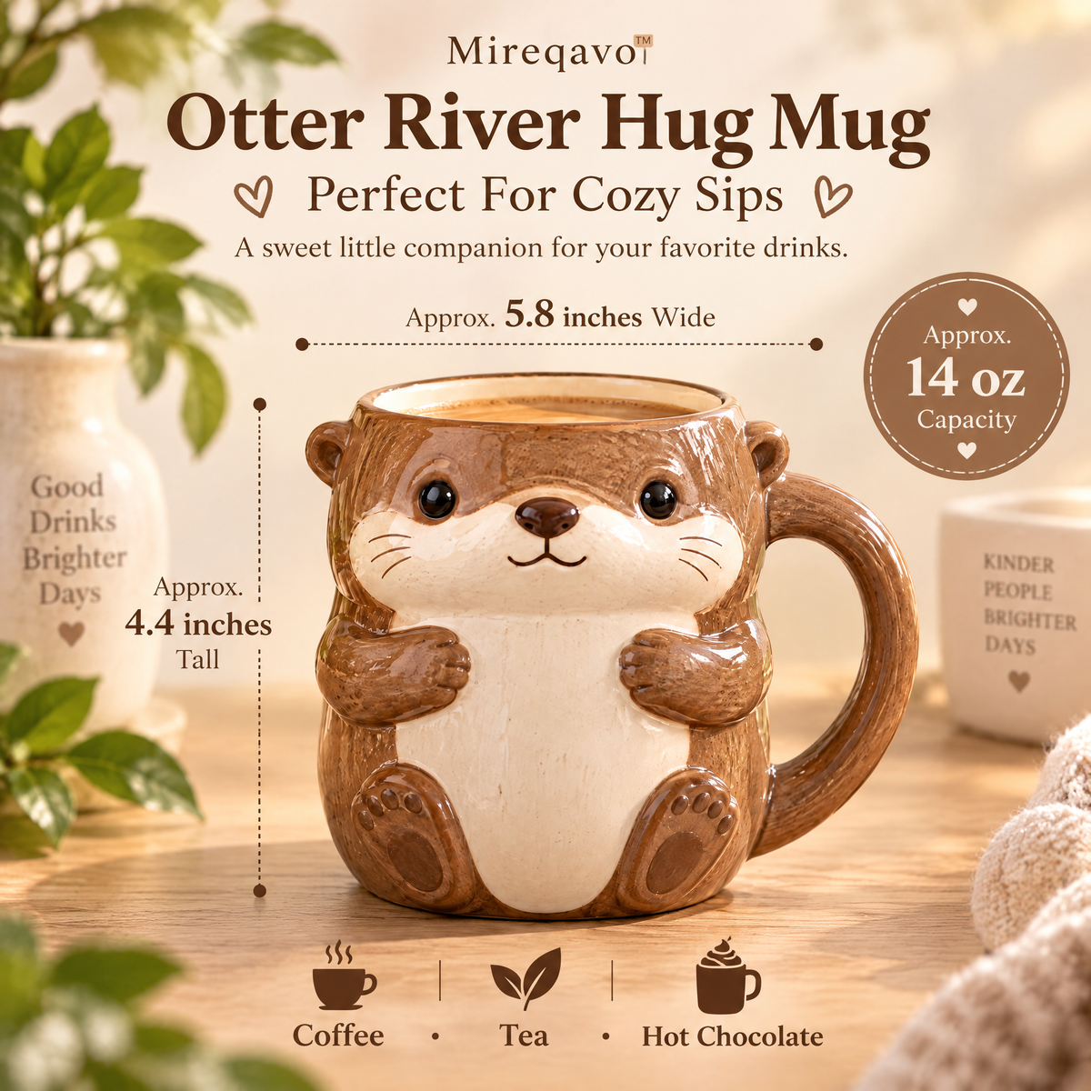 Mireqavo™ Otter River Hug Mug