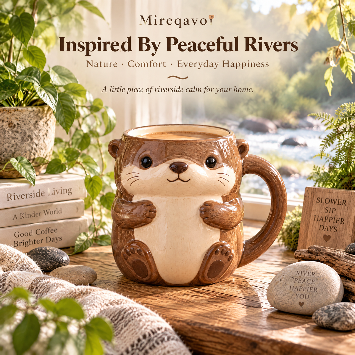 Mireqavo™ Otter River Hug Mug