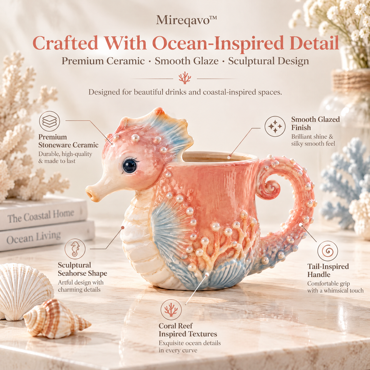 Mireqavo™ Seahorse Coral Cup