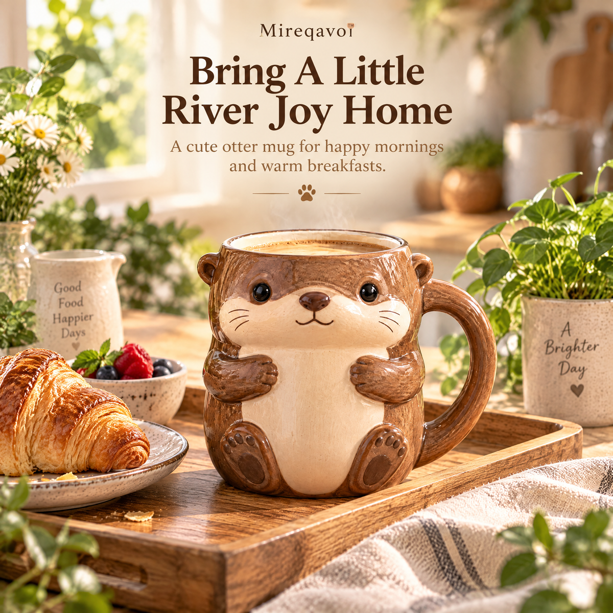 Mireqavo™ Otter River Hug Mug