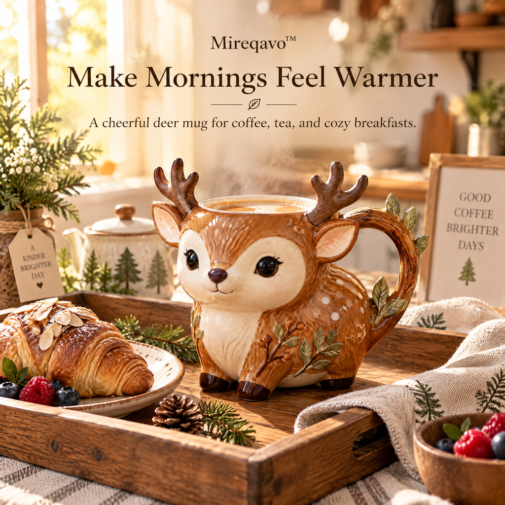 Mireqavo™ Deer Woodland Horn Mug