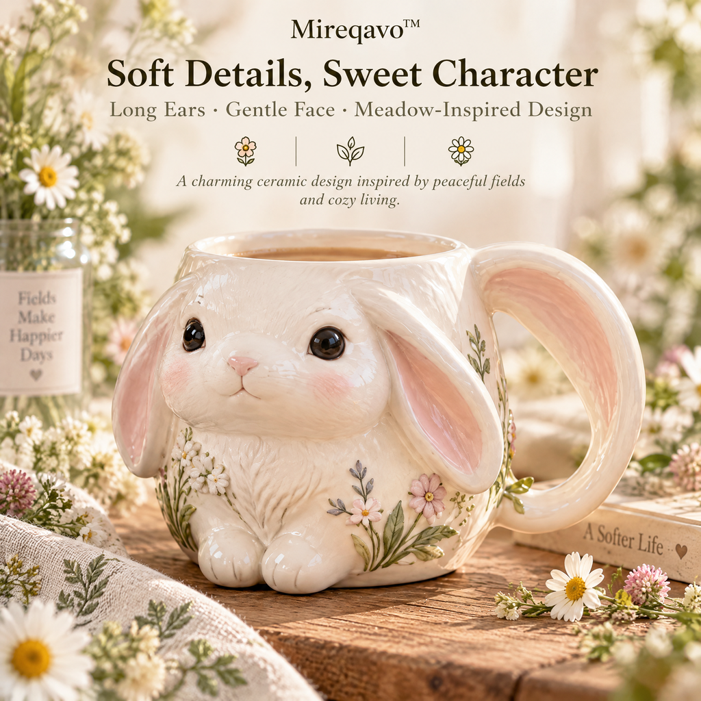Mireqavo™ Rabbit Meadow Ceramic Mug