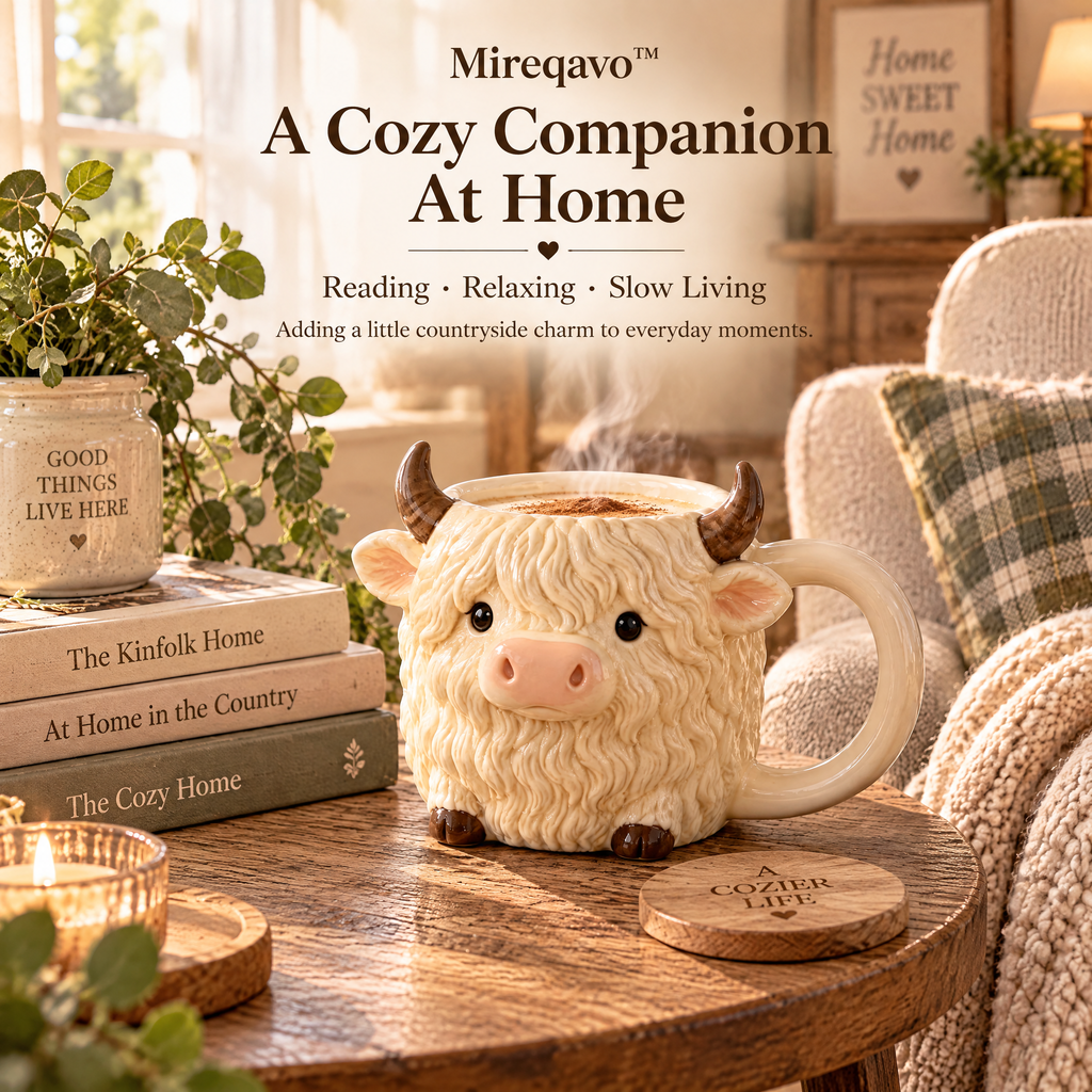 Mireqavo™ Highland Cow Cozy Mug