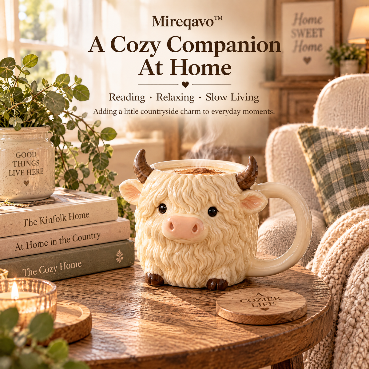 Mireqavo™ Highland Cow Cozy Mug