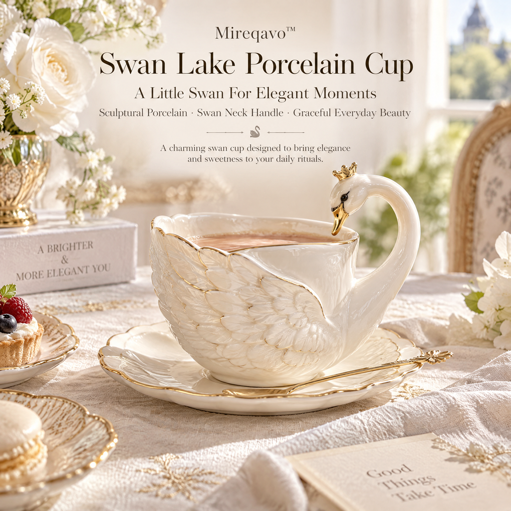 Mireqavo™ Swan Lake Porcelain Cup