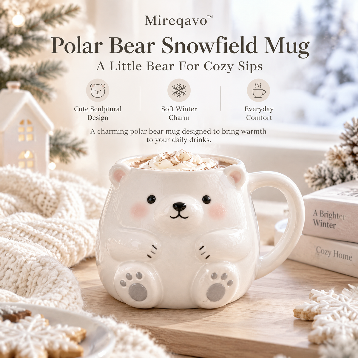 Mireqavo™ Polar Bear Snowfield Mug